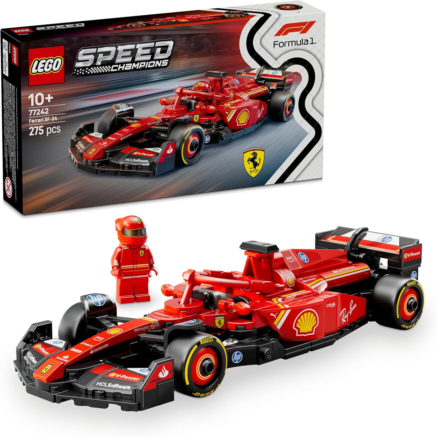 ماکت مسابقه‌ای لِگو Speed Champions Ferrari SF-24 F1 77242
