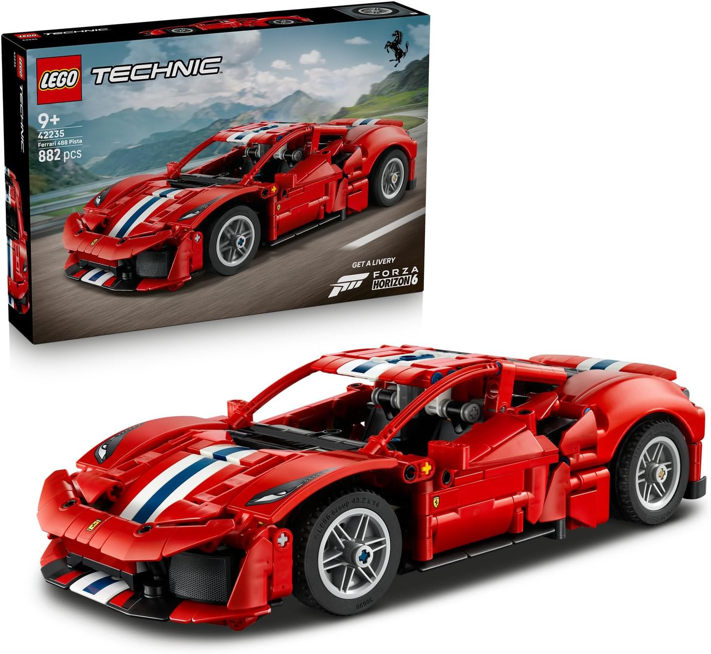 لگو خودروی LEGO Technic Ferrari 488 PISTA مدل 42235